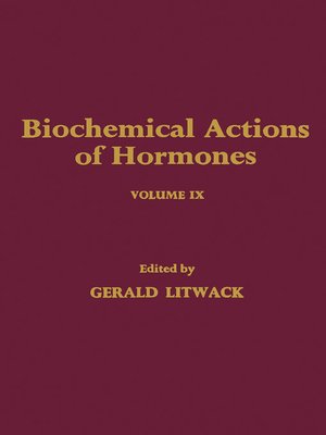 cover image of Biochemical Actions of Hormones, Volume 9